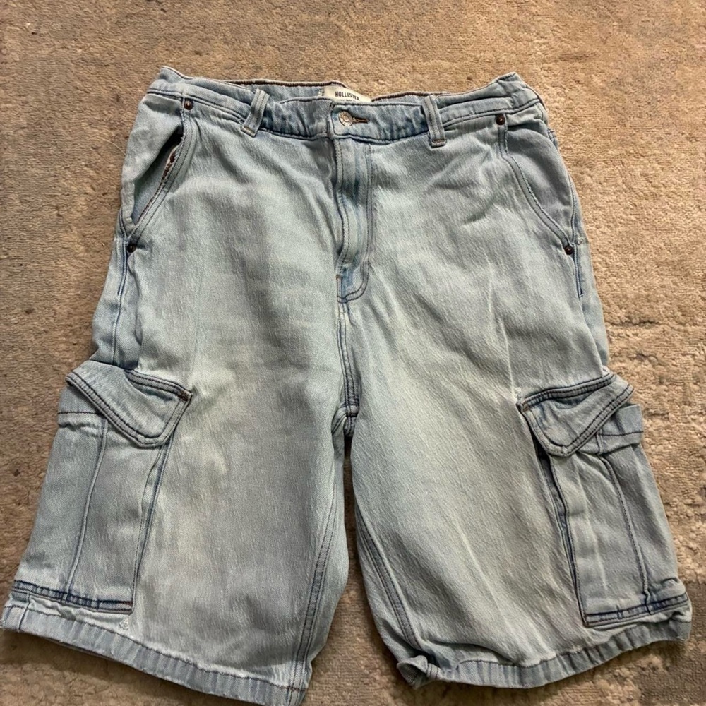 Hollister Cargo Baggy Jean Shorts Size 36
